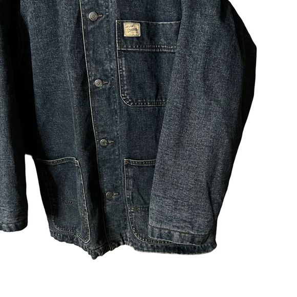 VTG Gap Denim Flannel Lined Barn Coat Small - Picture 2 of 4